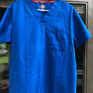 Dickies Blue  Scrubs Top Size S/CH/P